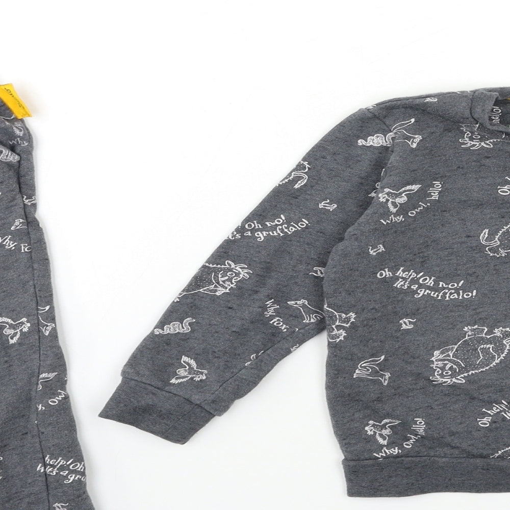 TU Boys Grey Geometric  Sweatpants Trousers Size 2-3 Years