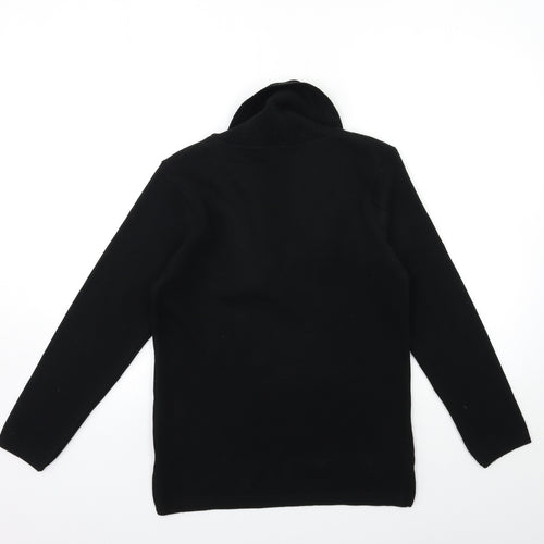 ME Womens Black  Knit Pullover Jumper Size S