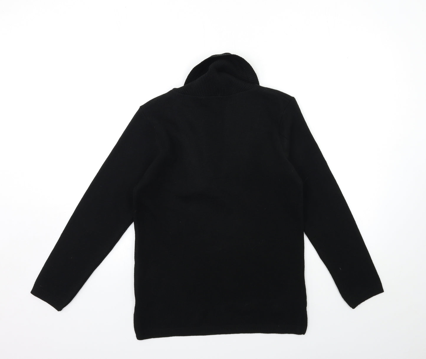 ME Womens Black  Knit Pullover Jumper Size S
