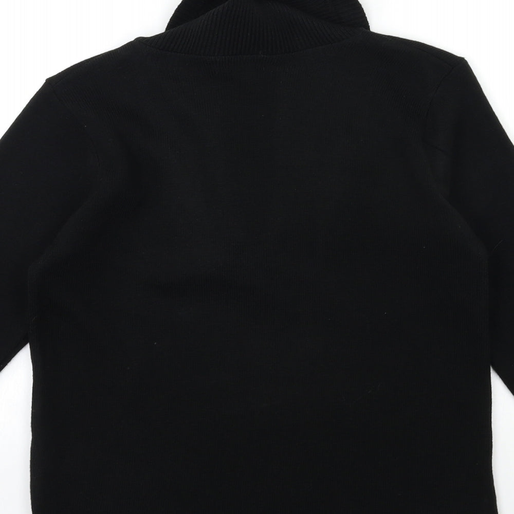 ME Womens Black  Knit Pullover Jumper Size S