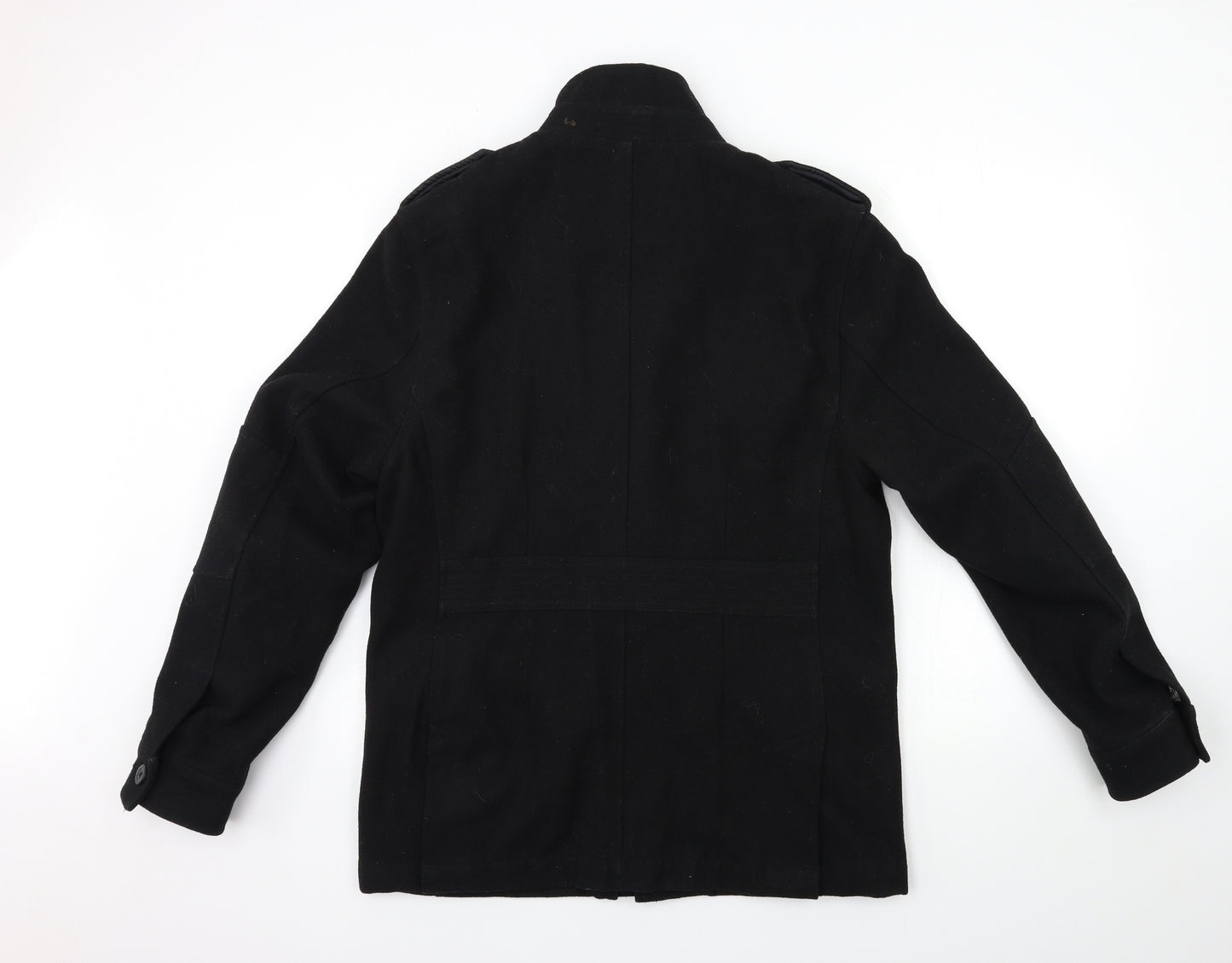 NEXT Mens Black   Overcoat Coat Size M