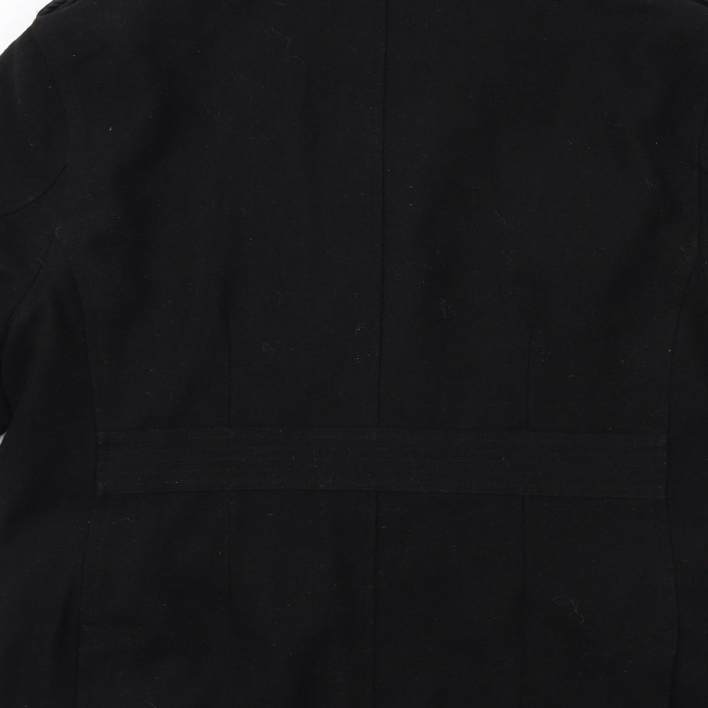 NEXT Mens Black   Overcoat Coat Size M