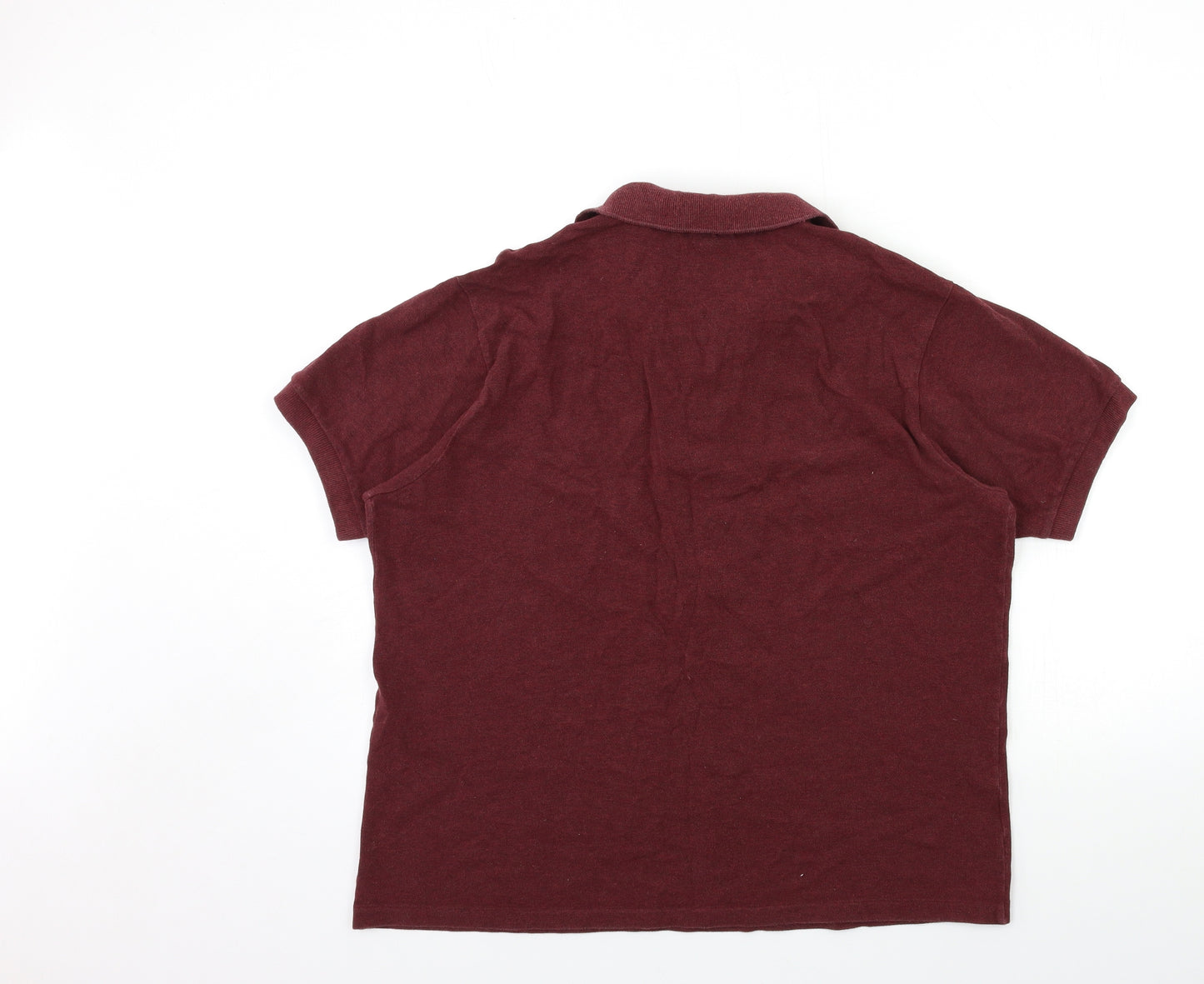 Lacoste Mens Red    Button-Up Size L