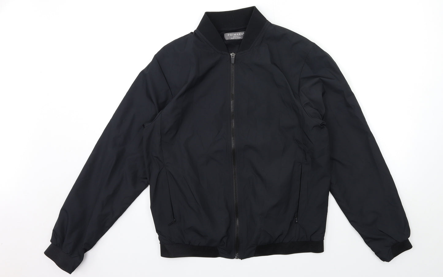 Primark Mens Black   Bomber Jacket Jacket Size S