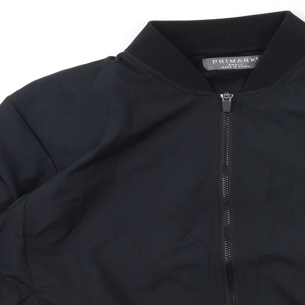 Primark Mens Black   Bomber Jacket Jacket Size S