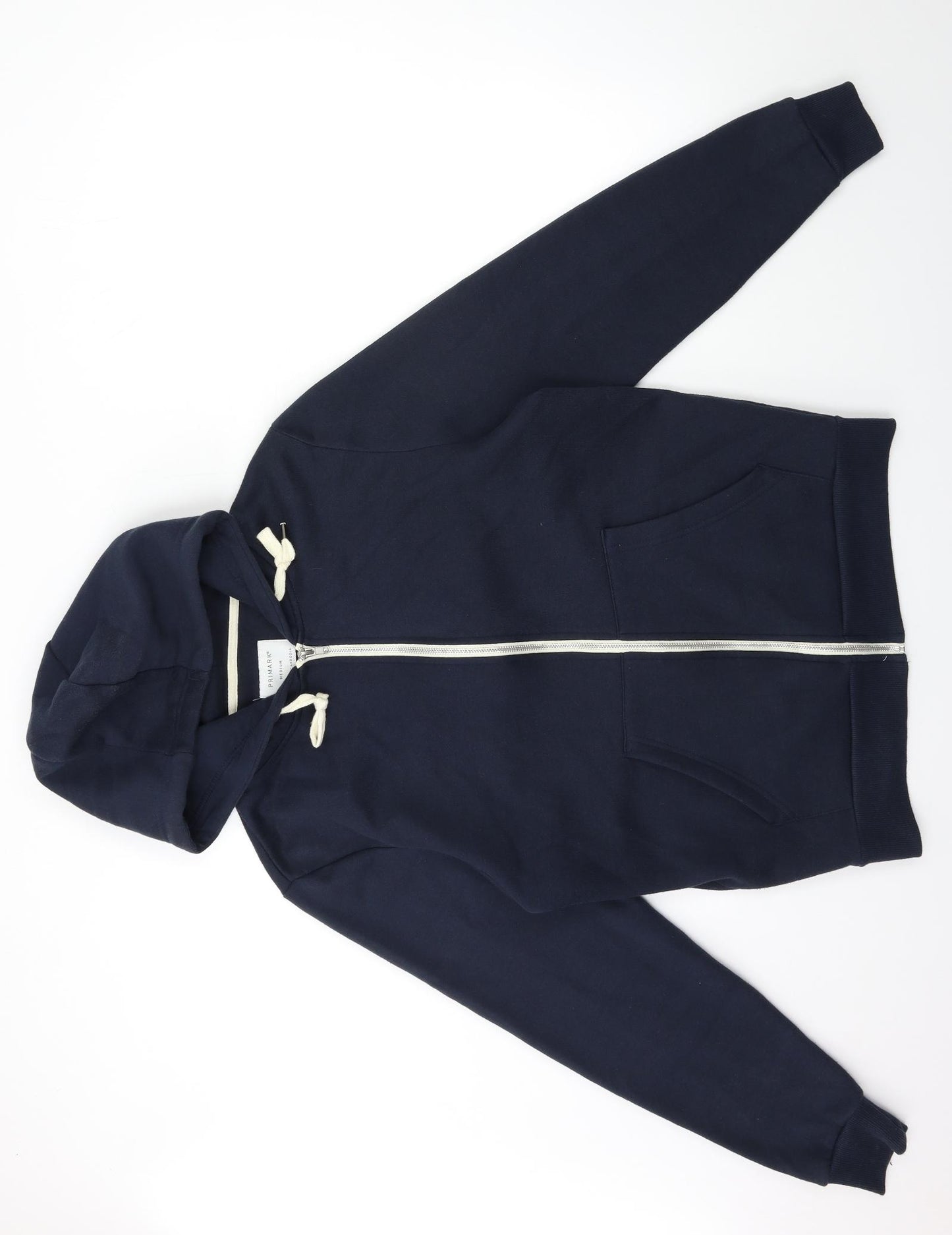 Primark Mens Blue   Full Zip Hoodie Size M