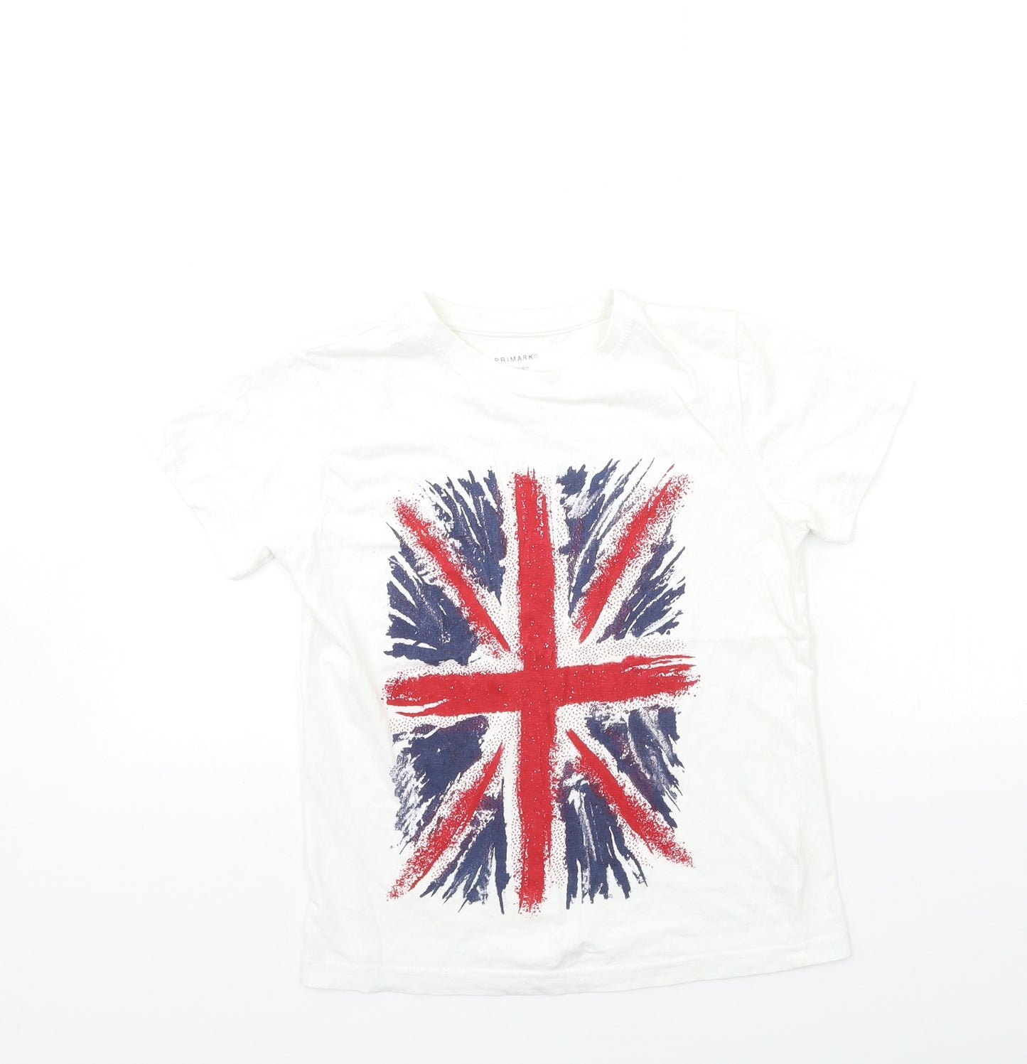 Primark Boys White   Basic T-Shirt Size 8-9 Years