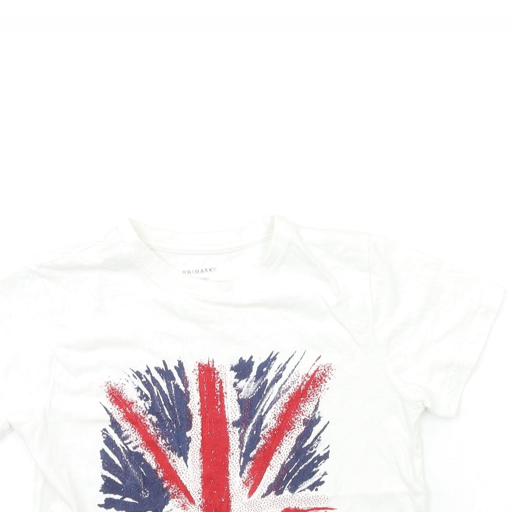 Primark Boys White   Basic T-Shirt Size 8-9 Years