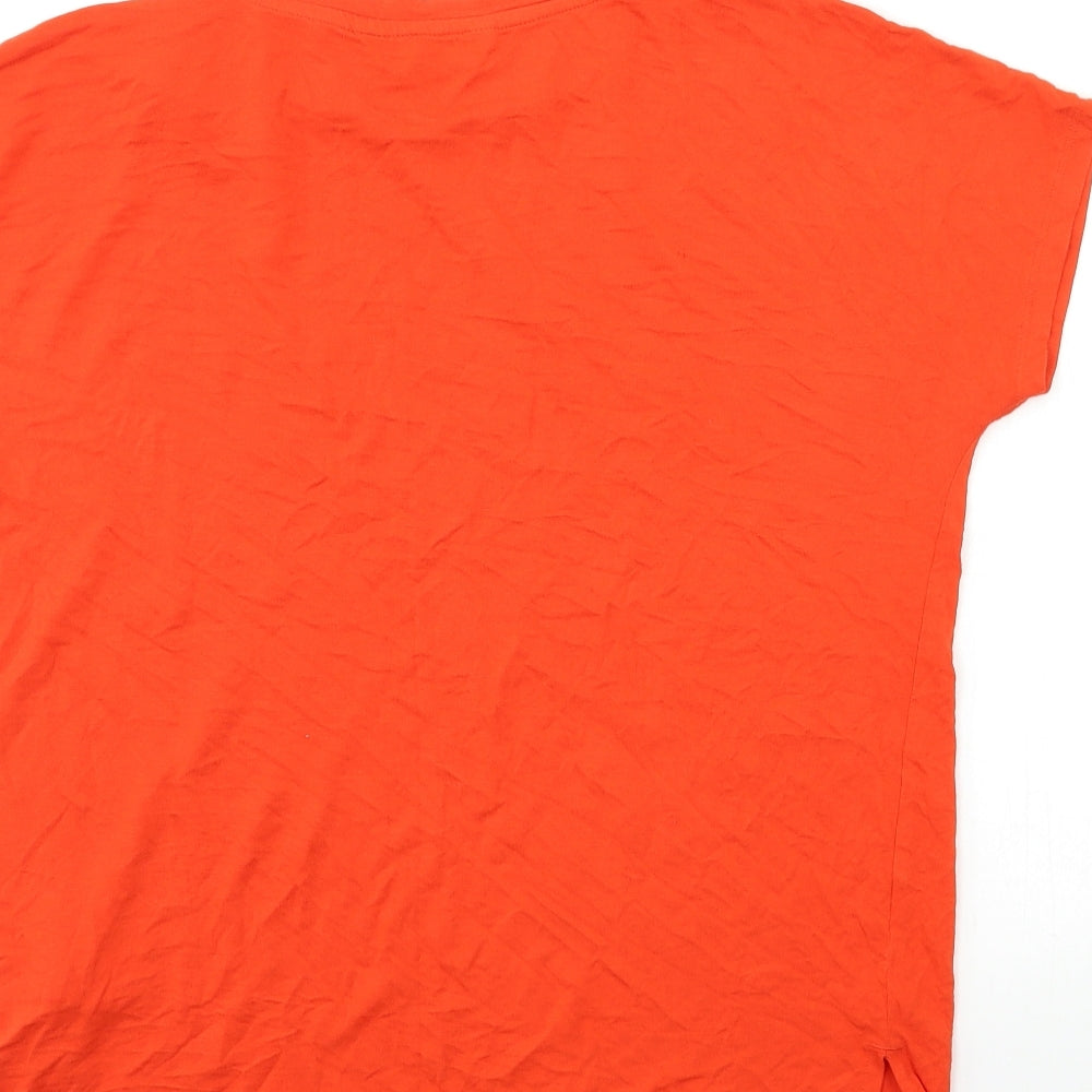 F&F Womens Orange   Basic T-Shirt Size 6