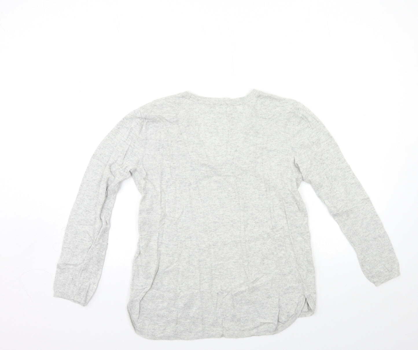 H&M Womens Grey  Knit Pullover Jumper Size S