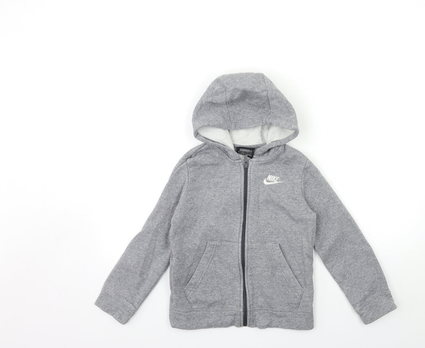 Nike Boys Grey   Full Zip Hoodie Size 8-9 Years