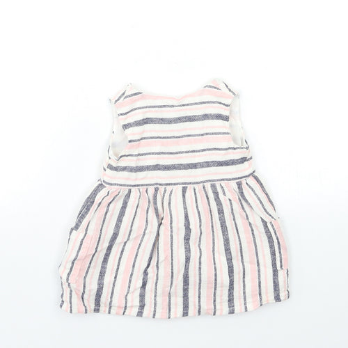 Primark Baby Pink Striped  Fit & Flare  Size 3-6 Months