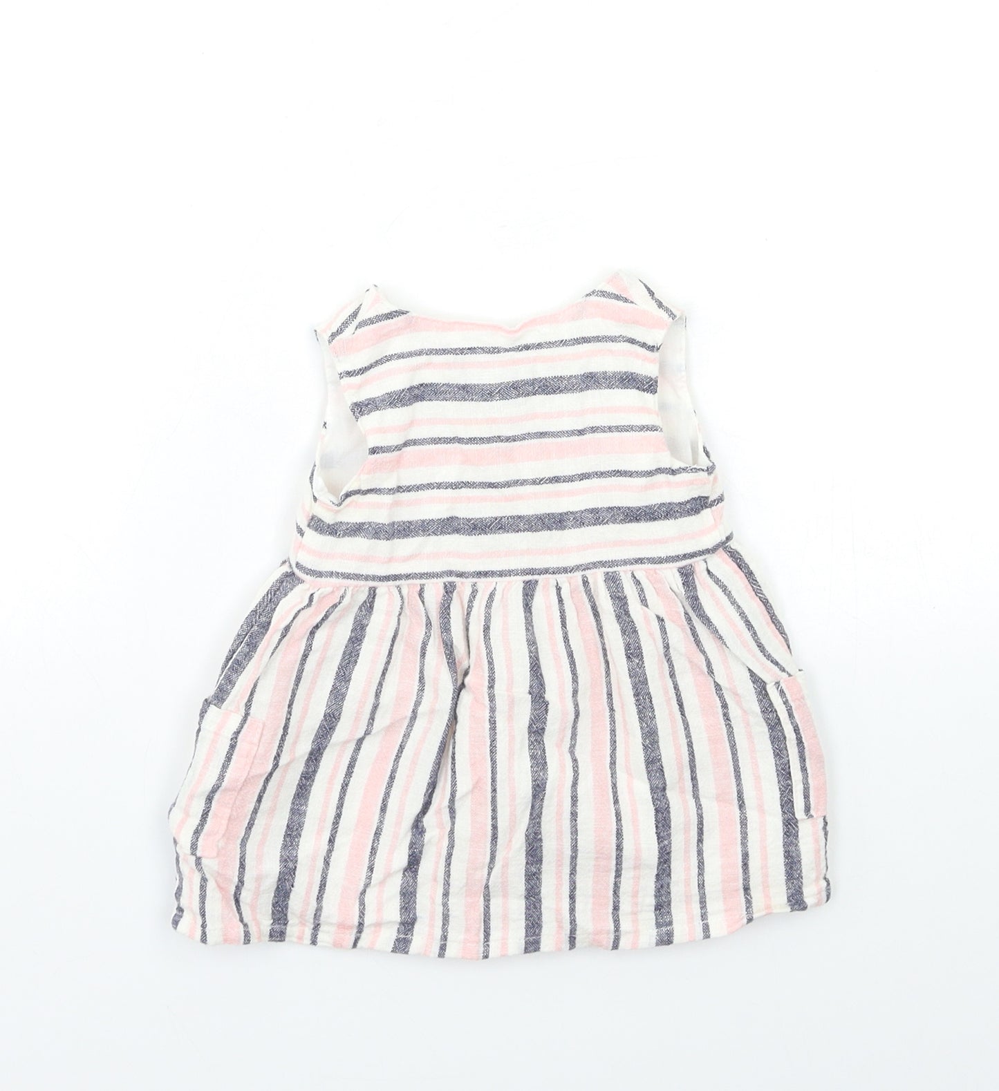 Primark Baby Pink Striped  Fit & Flare  Size 3-6 Months