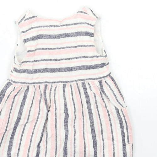 Primark Baby Pink Striped  Fit & Flare  Size 3-6 Months