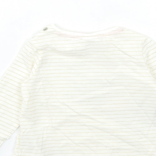 Disney Baby Beige Striped  Basic T-Shirt Size 3-6 Months  - DUMBO
