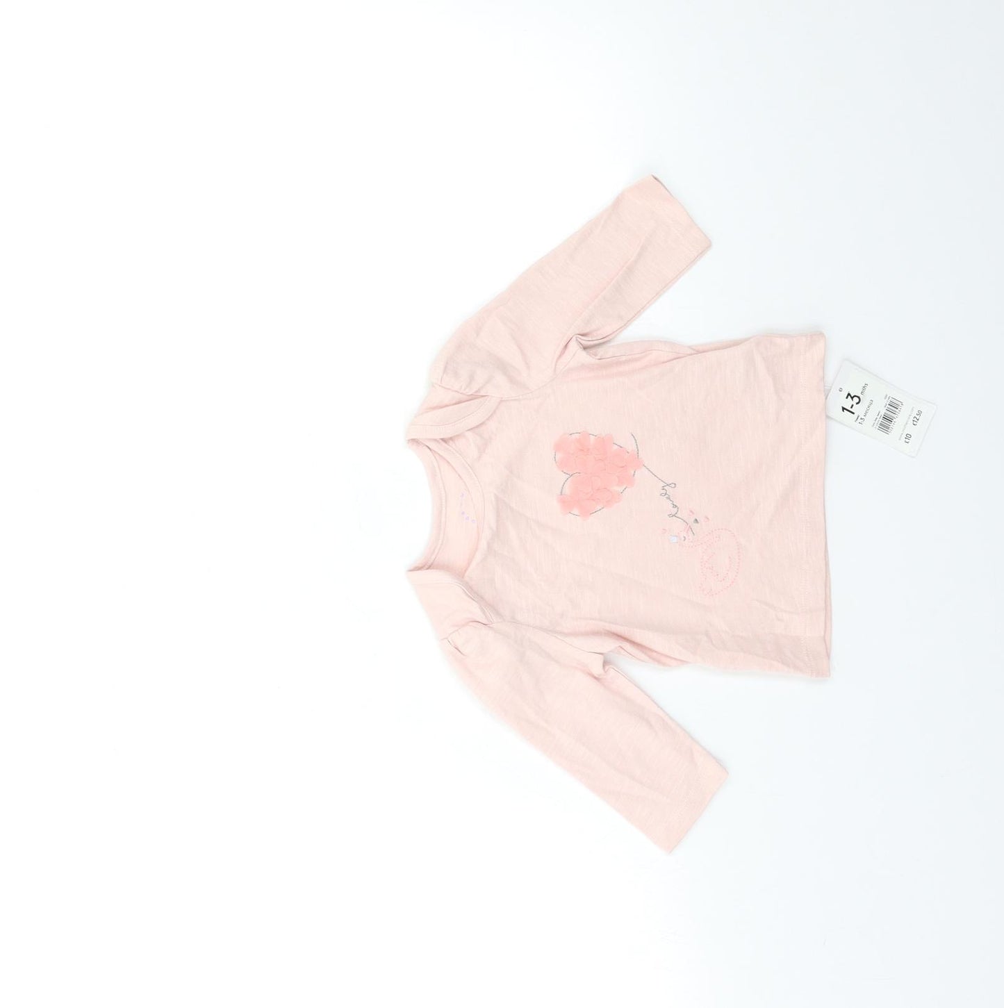 Mothercare Baby Pink   Basic T-Shirt Size 0-3 Months