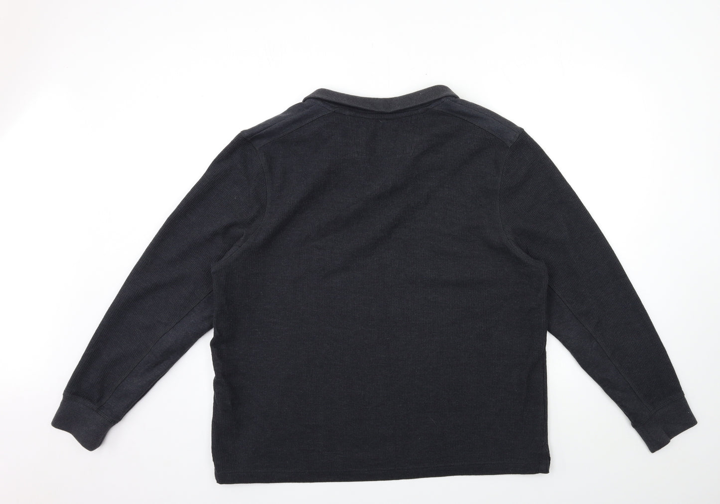 Maine Mens Grey  Knit Pullover Jumper Size L
