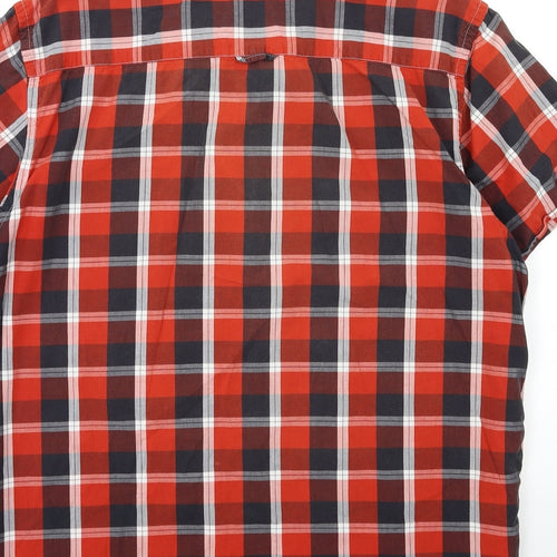 Cedar Wood State Mens Red Check   Button-Up Size XL