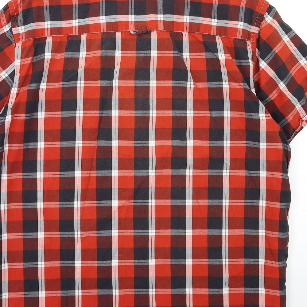 Cedar Wood State Mens Red Check   Button-Up Size XL