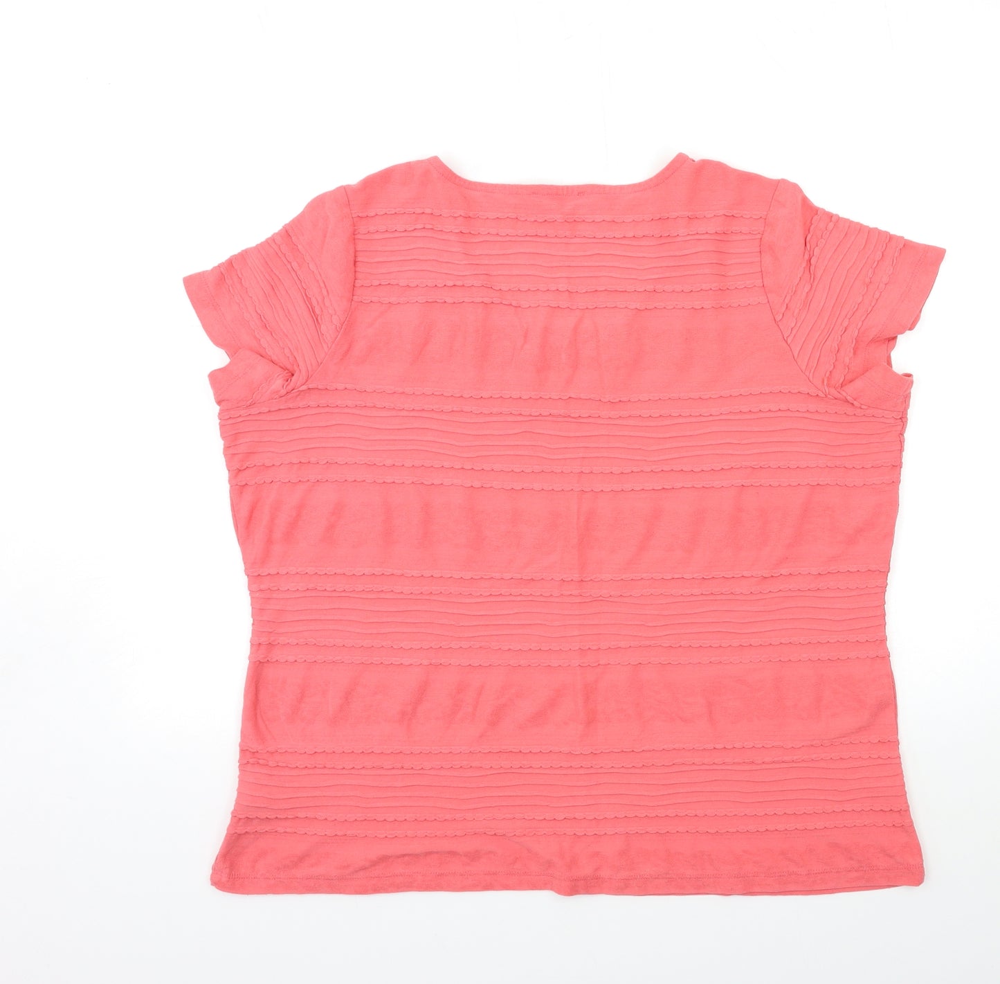 Per Una Womens Pink   Basic T-Shirt Size 22