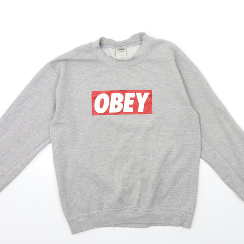 Gildan Womens Grey   Pullover Sweatshirt Size S