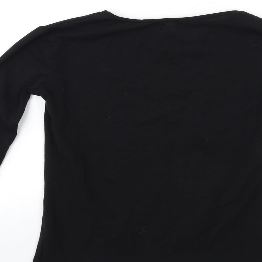 PRETTYLITTLETHING Womens Black   Basic T-Shirt Size 10