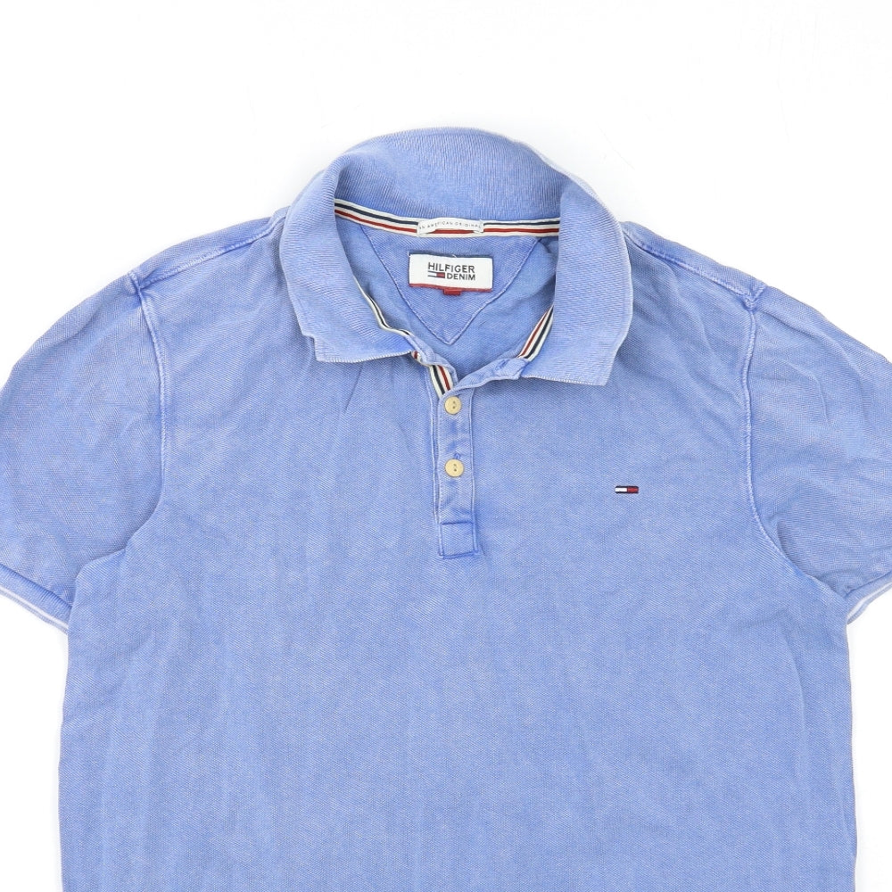 Tommy Hilfiger Mens Blue    Polo Size L