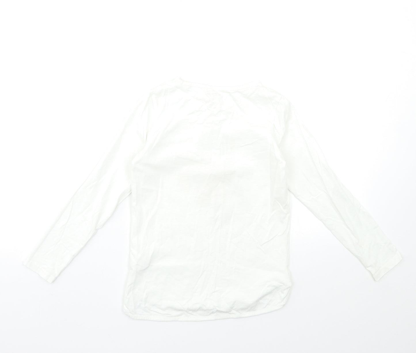 Vertbaudet Girls White   Basic T-Shirt Size 8 Years