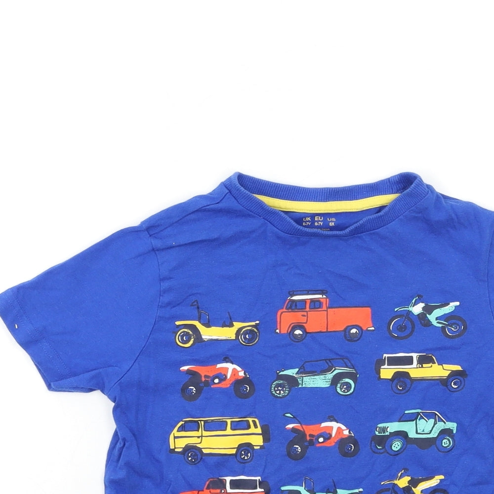 F&F Boys Blue   Basic T-Shirt Size 6-7 Years