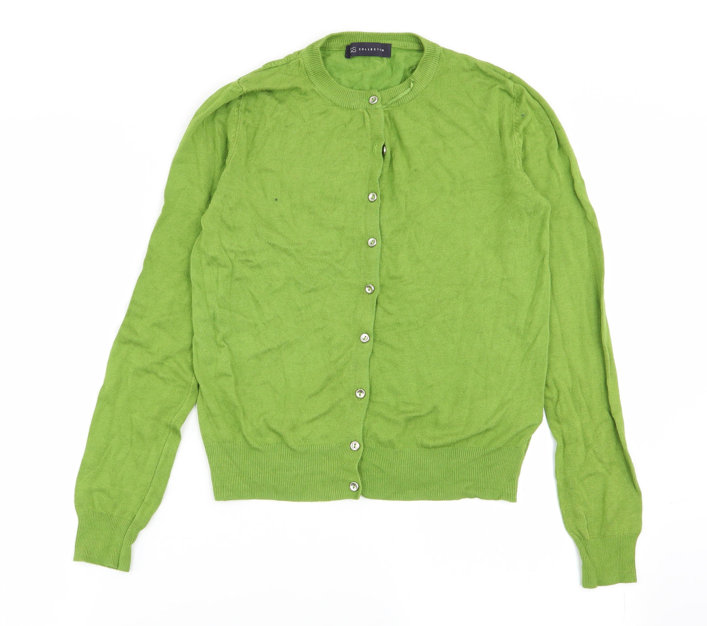 M&S Womens Green   Cardigan Jumper Size 10
