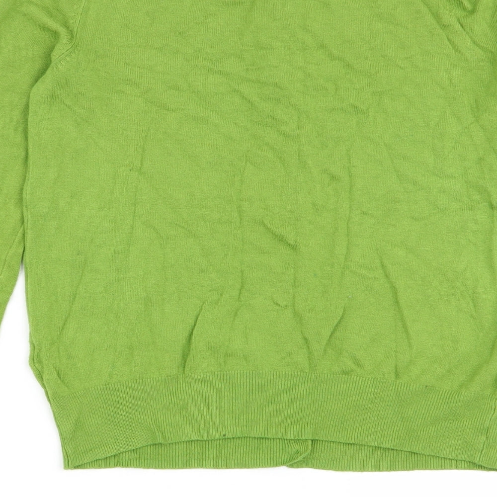M&S Womens Green   Cardigan Jumper Size 10