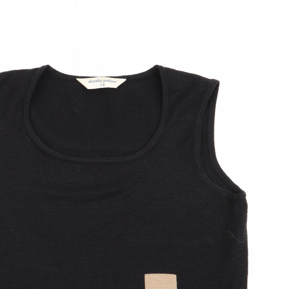 Dorothy Perkins Womens Black   Basic Tank Size 14