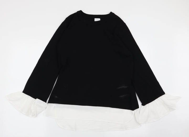 Linea Womens Black Pullover Jumper Size L - blouse/jumper