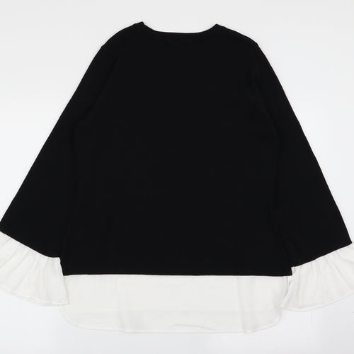 Linea Womens Black   Pullover Jumper Size L  - blouse/jumper