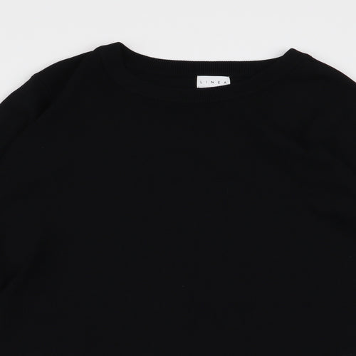 Linea Womens Black   Pullover Jumper Size L  - blouse/jumper