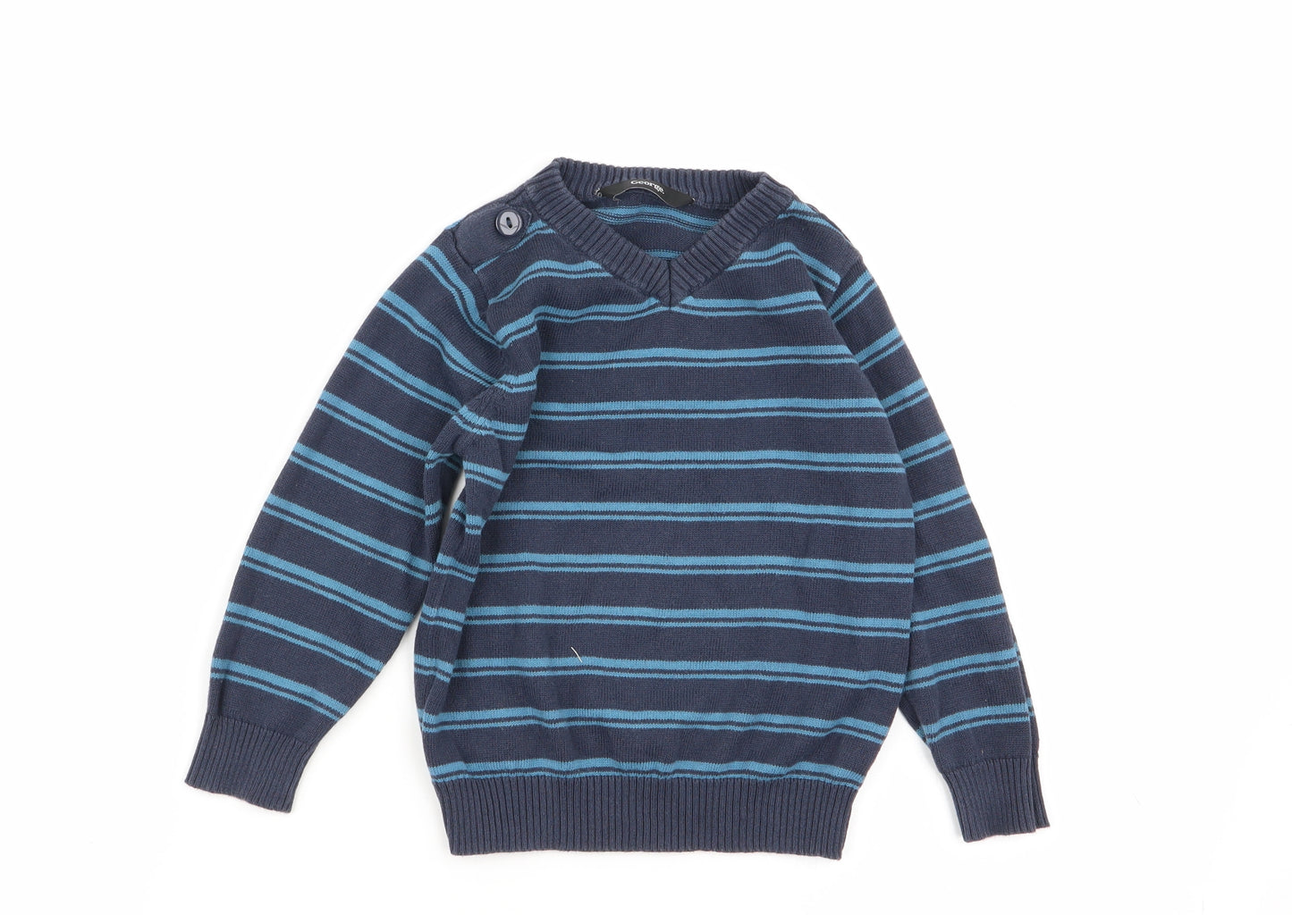 Asda George Boys Multicoloured Striped   Jumper Size 18-24 Months