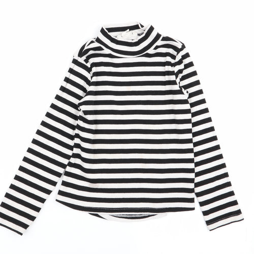 H&M Girls Multicoloured Striped  Basic T-Shirt Size 5-6 Years