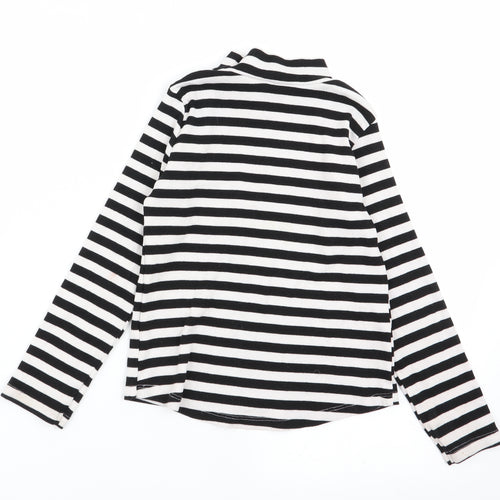 H&M Girls Multicoloured Striped  Basic T-Shirt Size 5-6 Years