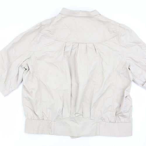 Dorothy Perkins Womens Beige   Jacket  Size 18