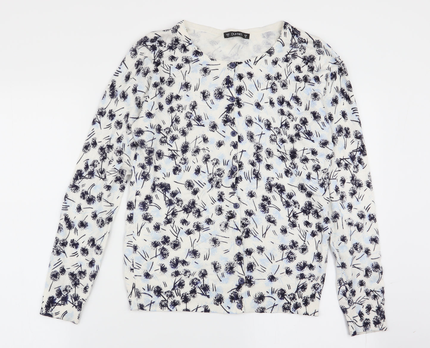 dunnes Womens Multicoloured Floral  Cardigan Jumper Size 14