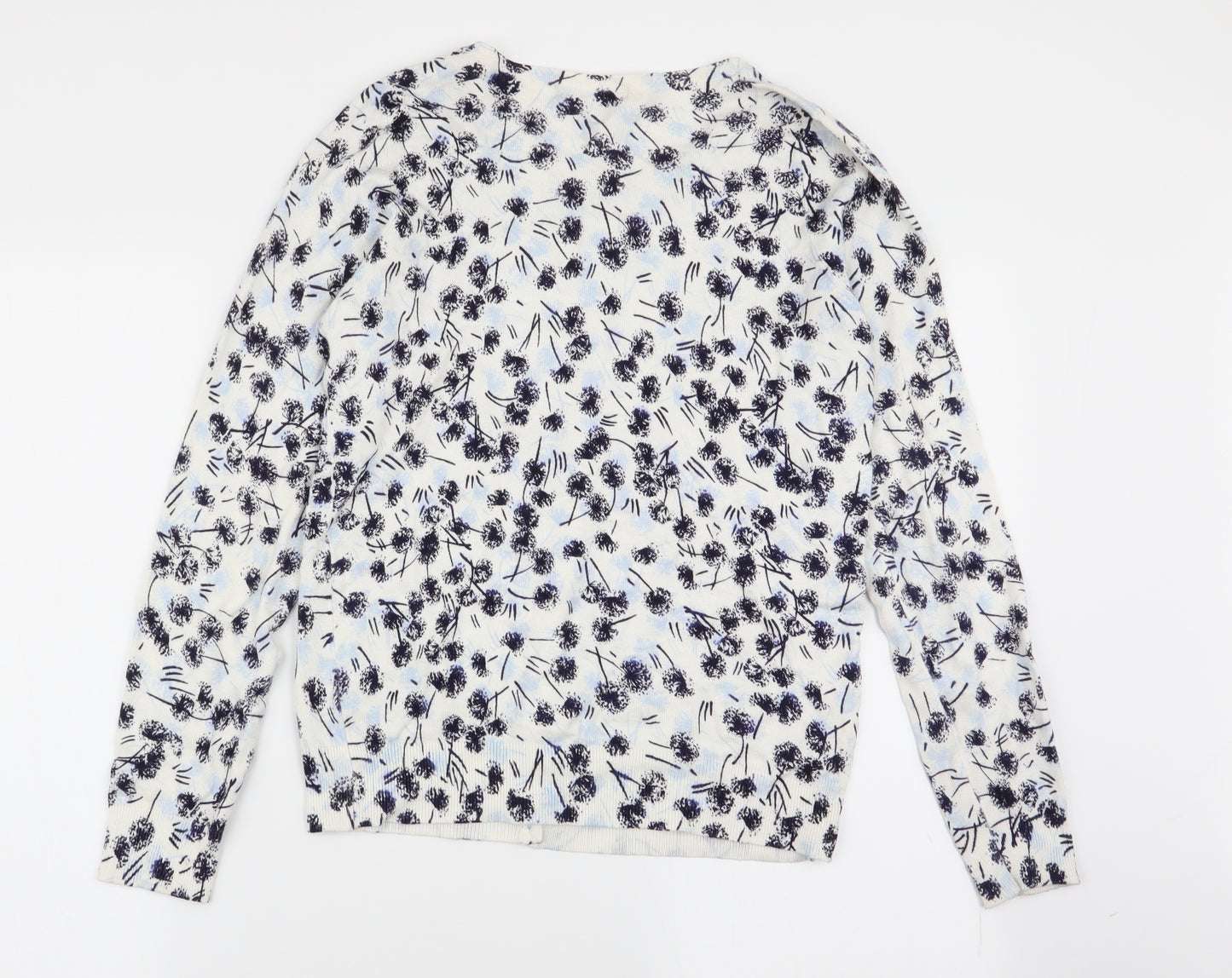dunnes Womens Multicoloured Floral  Cardigan Jumper Size 14