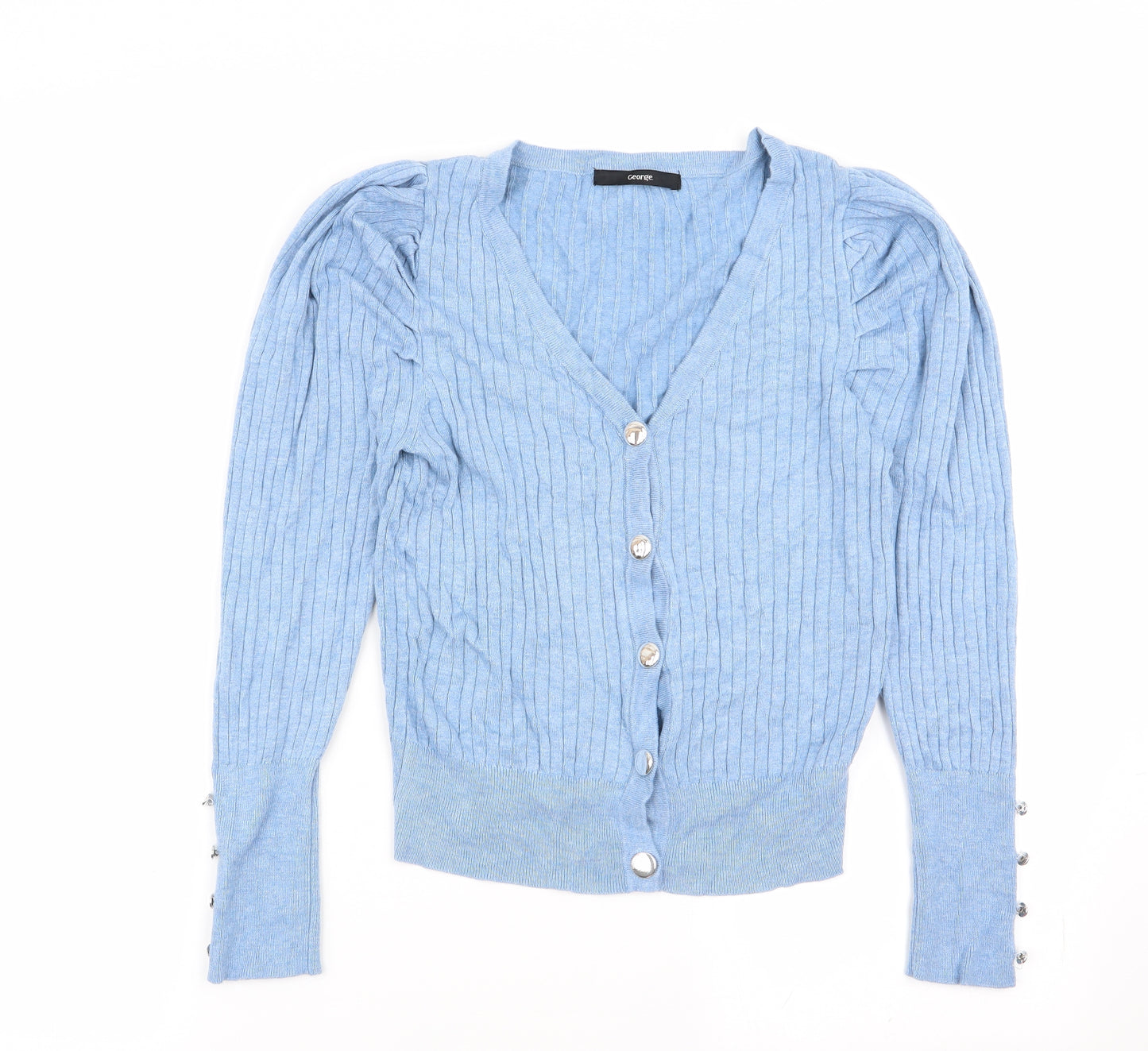 Asda George Womens Blue   Cardigan Jumper Size M