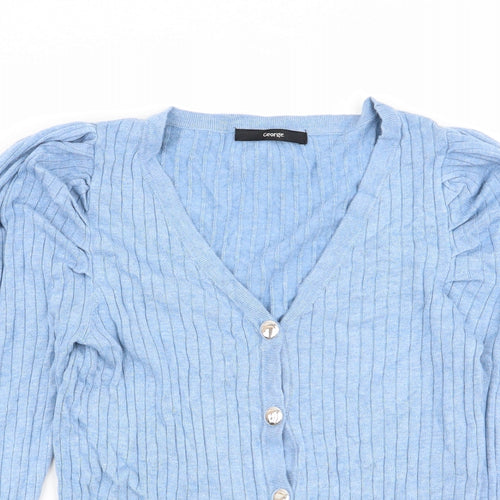 Asda George Womens Blue   Cardigan Jumper Size M