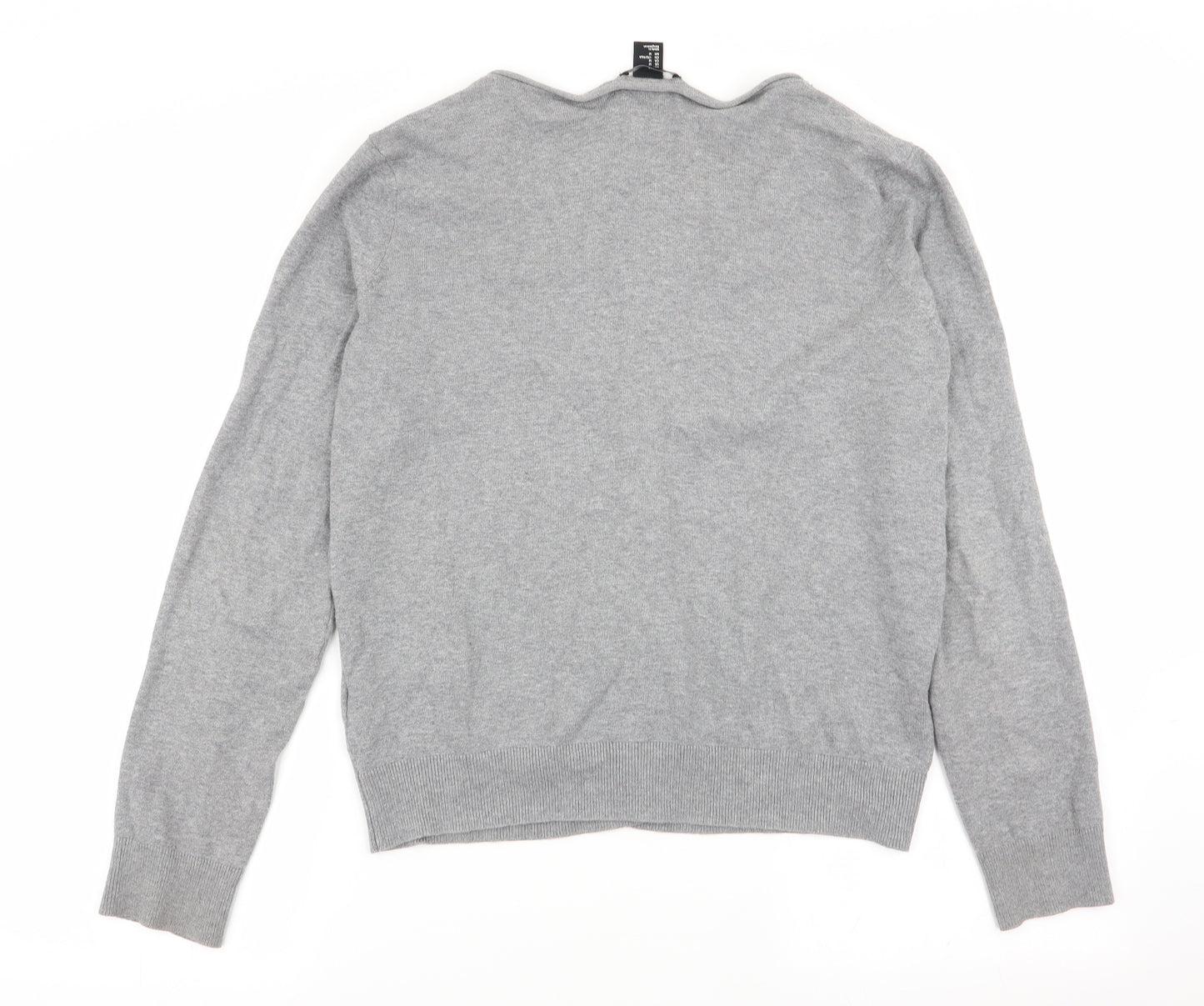 H&M Womens Grey   Cardigan Jumper Size M