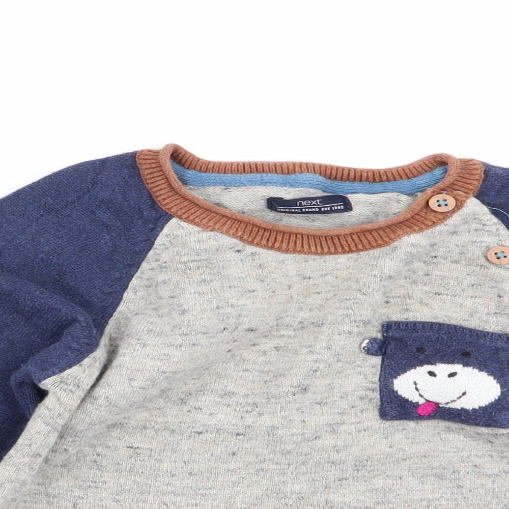 NEXT Boys Multicoloured   Pullover Jumper Size 12-18 Months