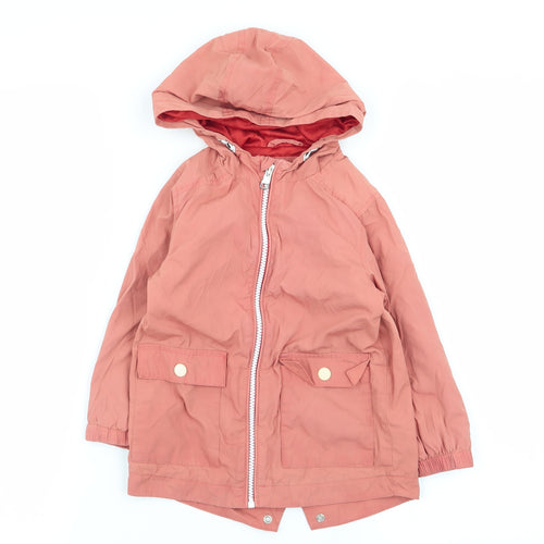 M&S Boys Orange   Jacket Coat Size 2-3 Years