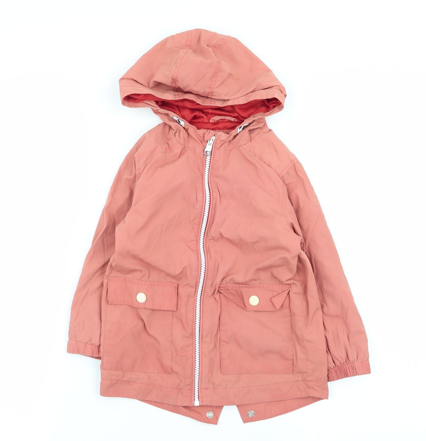 M&S Boys Orange   Jacket Coat Size 2-3 Years