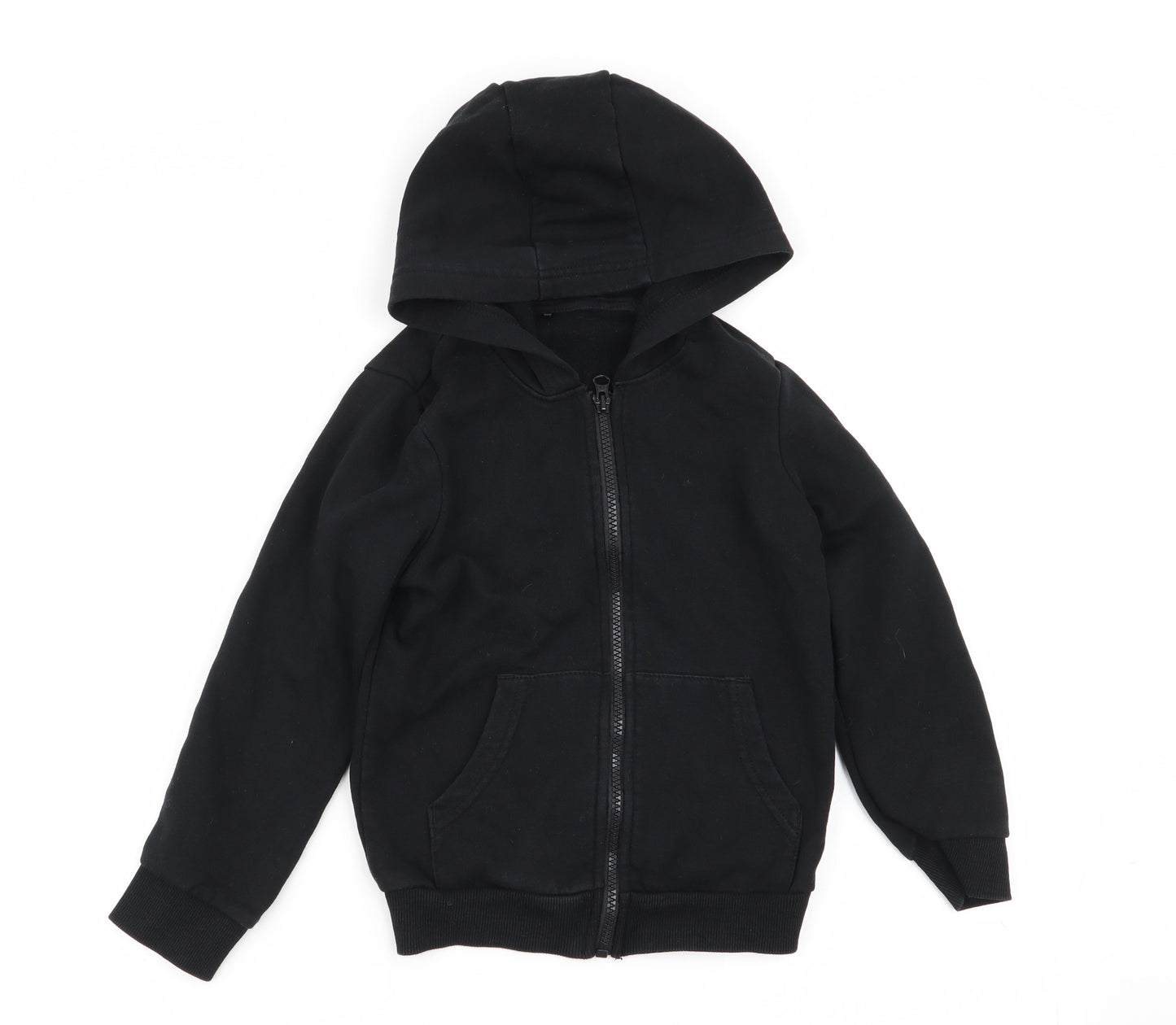 Asda George Boys Black   Full Zip Jumper Size 6-7 Years