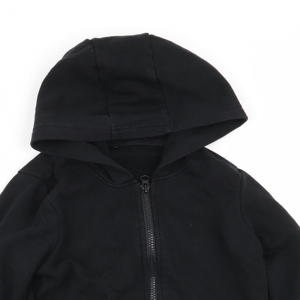 Asda George Boys Black   Full Zip Jumper Size 6-7 Years