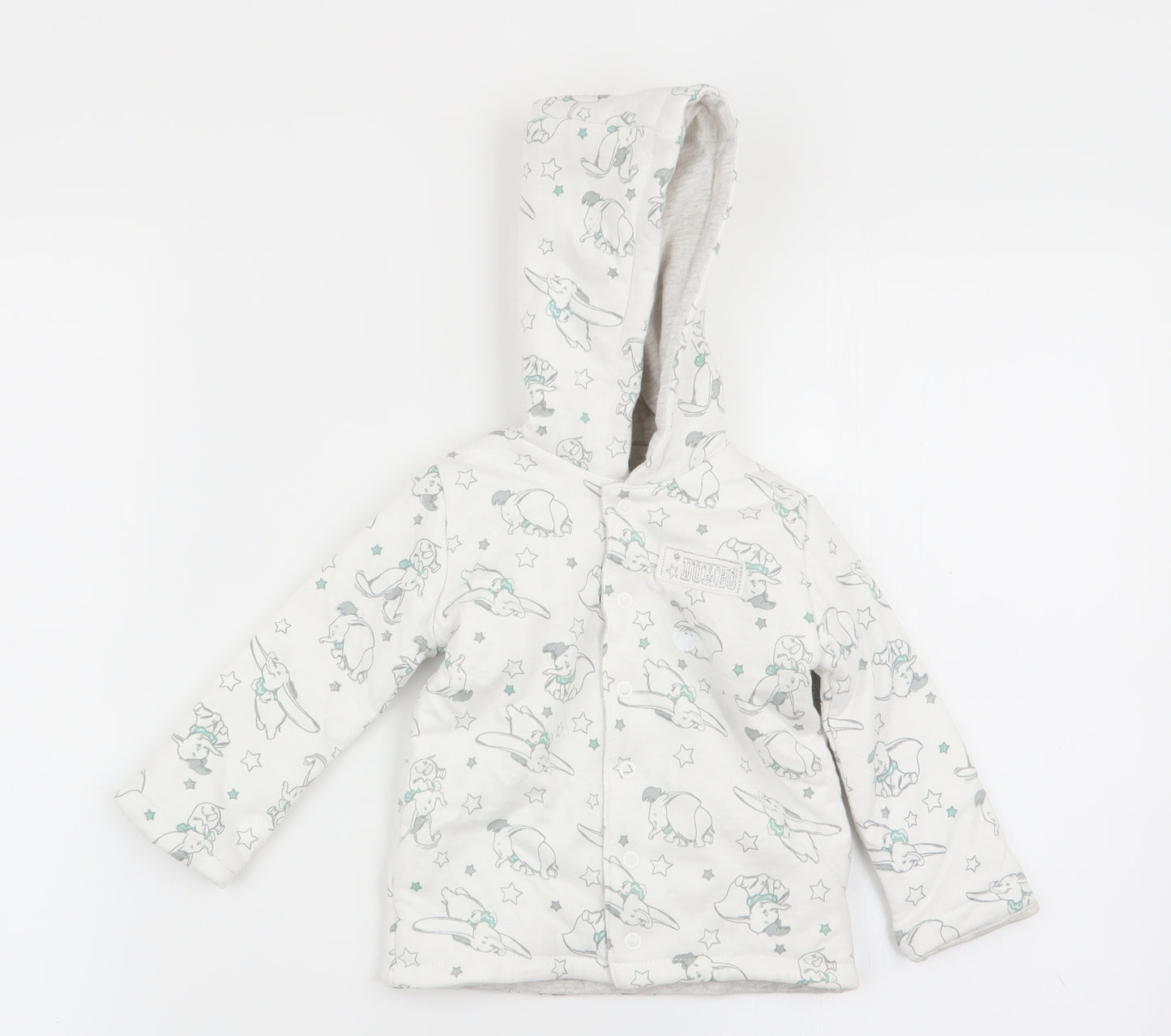 Asda George Baby White Animal Print  Jacket  Size 3-6 Months